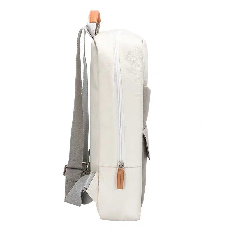 paper backpack with cotton fabric lining
