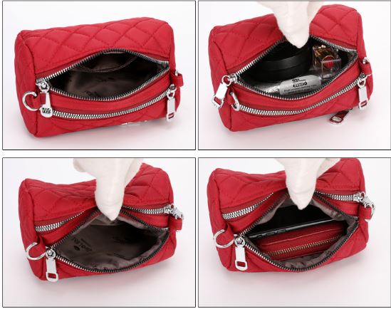 Double zipper closurer bag