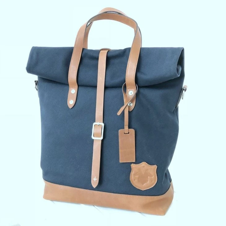 Canvas Leather Shoulder Bag