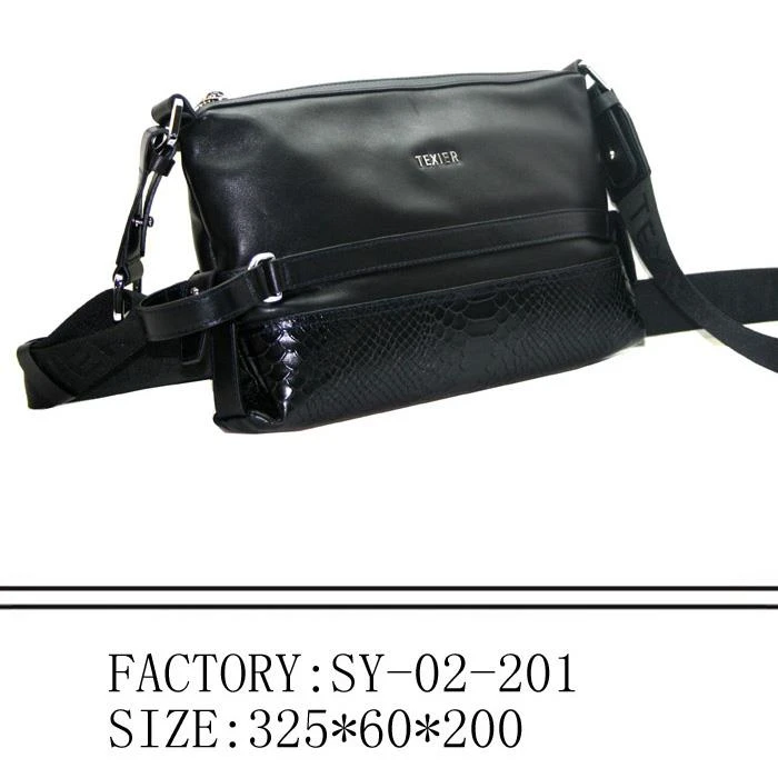 Men's Shoulder Bag With Pattern