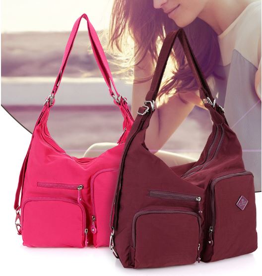 Nylon Fabric Cross Body Bag