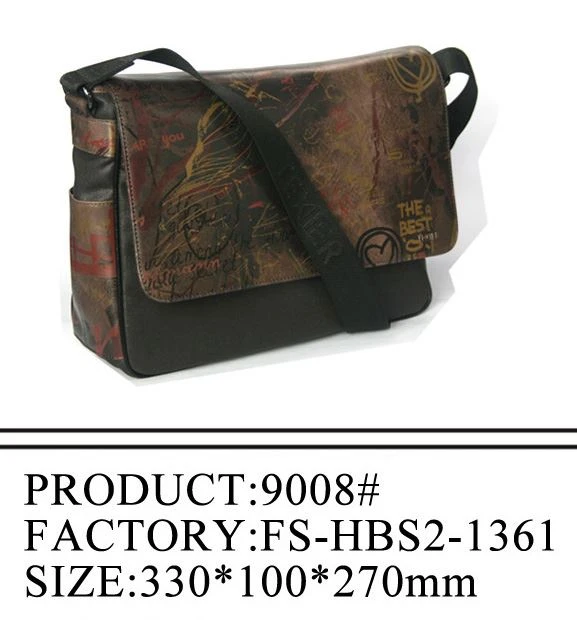 Printing Leather Shoulder Bag Men 2021